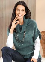 Pullunder mit Alpaka  DUNKELSALBEI MELIERT