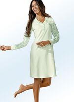 Zweierpack Nachthemden mit Knopfleiste und B&uuml;ndchenabschl&uuml;ssen 