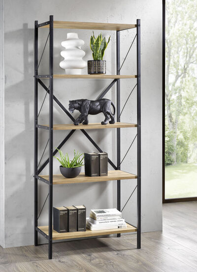 Standregal mit Rahmen aus Metall 