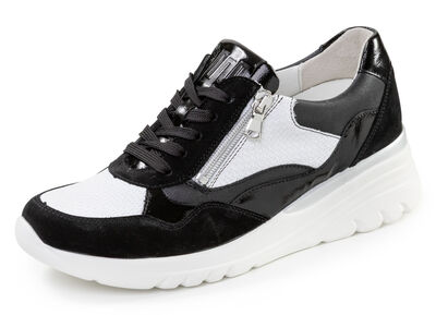 Waldl&auml;ufer, bequeme Damen-Schn&uuml;rschuhe, Weite H, mit herausnehmbarem Fu&szlig;bett 