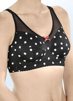 Schwarzer BH mit wei&szlig;em Punktedessin 