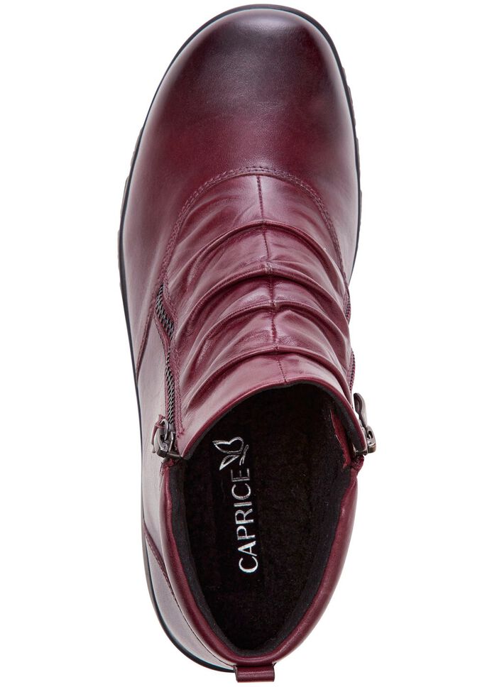 ELENA EDEN, gef&uuml;tterte Damen-Boots, Winterschuhe, Weite H, mit Rei&szlig;verschluss BORDEAUX