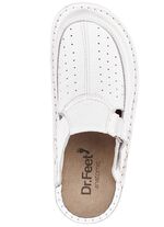 ELENA EDEN Clog aus genarbtem Rind-Nappaleder WEISS