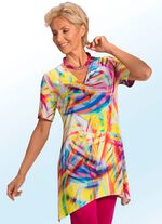 Longshirt mit Neon-Inkjet-Druck allover 