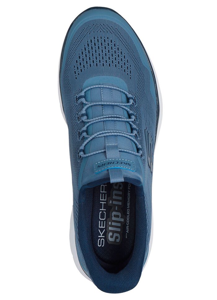 SKECHERS, sportliche Herren-Sneaker, mit geformter Slip-Ins Fersenplatte 