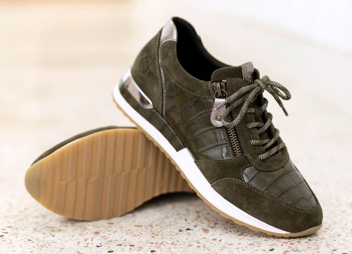 Schn&uuml;rschuh mit herausnehmbarem Fu&szlig;bett KHAKI