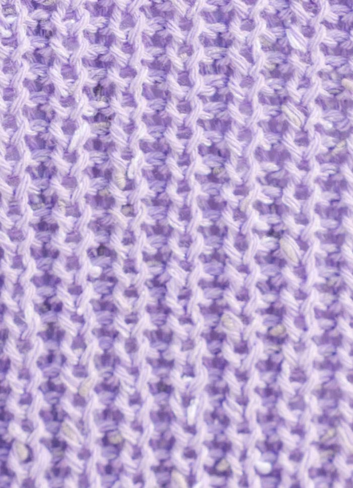 Strickjacke aus meliertem Effektgarn 