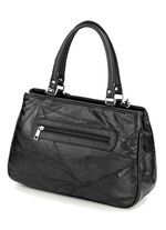 Tasche in Patchwork-Verarbeitung SCHWARZ