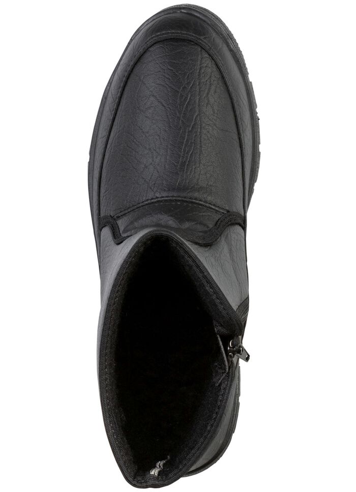 Stiefelette mit Knitter-Struktur 