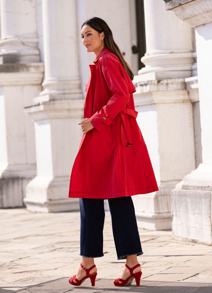 Trenchcoat mit Gürtel 