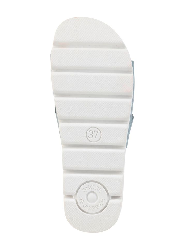 ELENA EDEN, sommerliche Damen-Pantoletten, aus Leder 