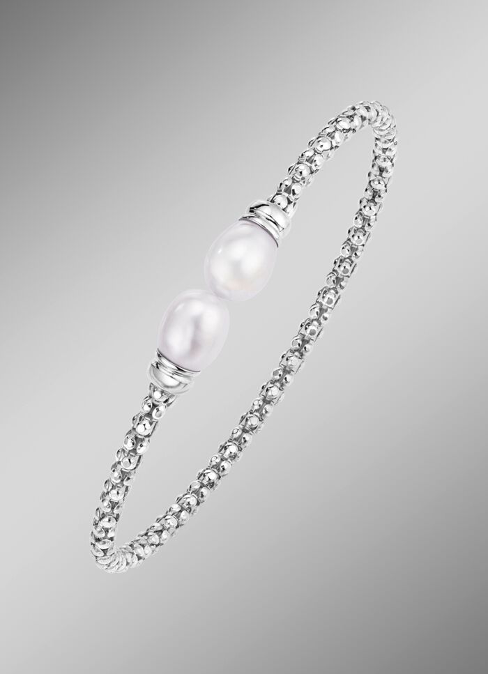 Elastischer Armreif aus Silber 