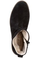 ELENA EDEN Stiefelette aus weichem Veloursleder SCHWARZ