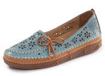 ELENA EDEN, sommerliche Damen-Slipper, Weite H, mit herausnehmbarem Fußbett JEANS