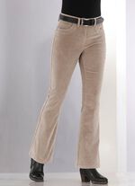 Cordhose in trendiger Bootcut-Form 