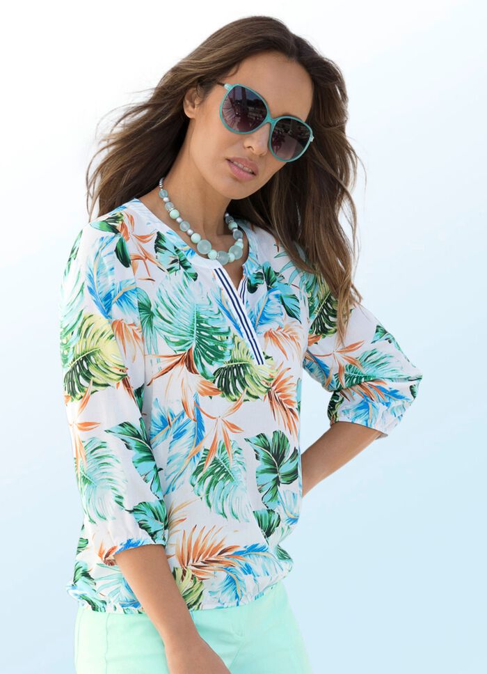 Tunika mit farbbrillantem Druck 