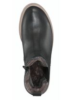 Trendige Stiefelette mit kuscheligem Lammfellfutter SCHWARZ