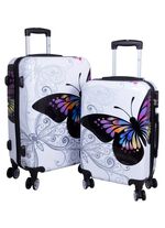 Koffer-Set, 2-teilig, mit integriertem Zahlenschloss 