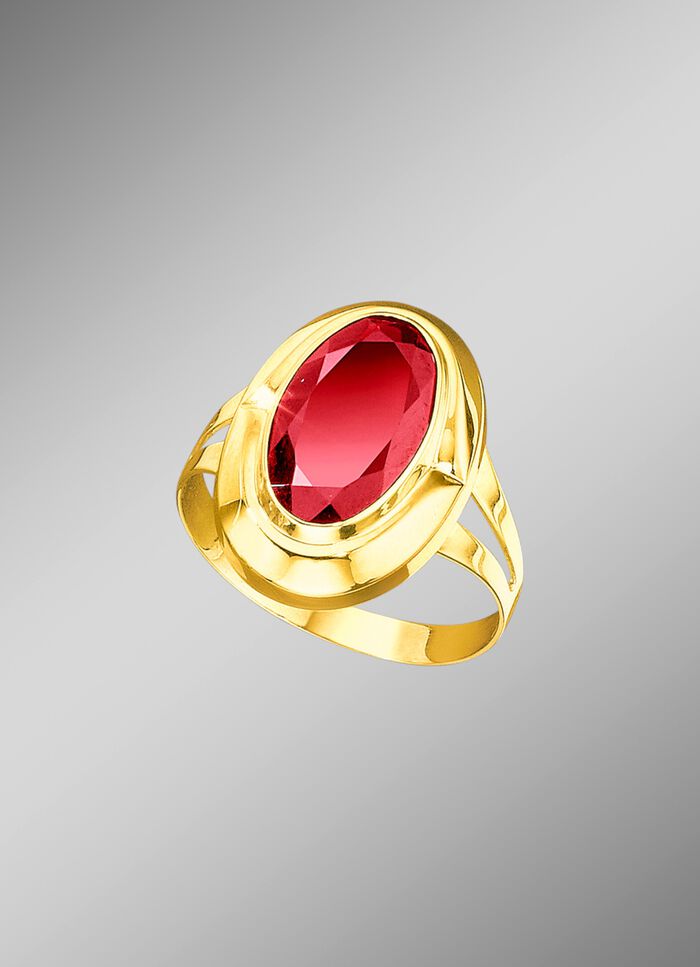 Damenring mit echt Granat 