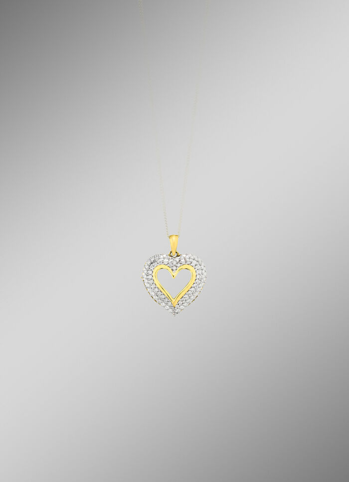 Herz-Anhänger mit Brillanten 