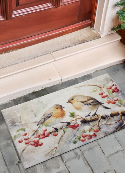 Fußmatte mit winterlichem-Motiv 