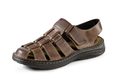GINO GALANTE, sommerliche Herren-Sandalen, aus Leder 
