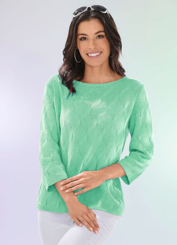 Pullover mit nachhaltig recycelter Baumwolle 