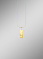 Gravurf&auml;higer Goldbarren-Anh&auml;nger 