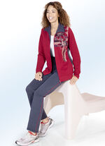 Freizeitanzug mit Blumendruck 