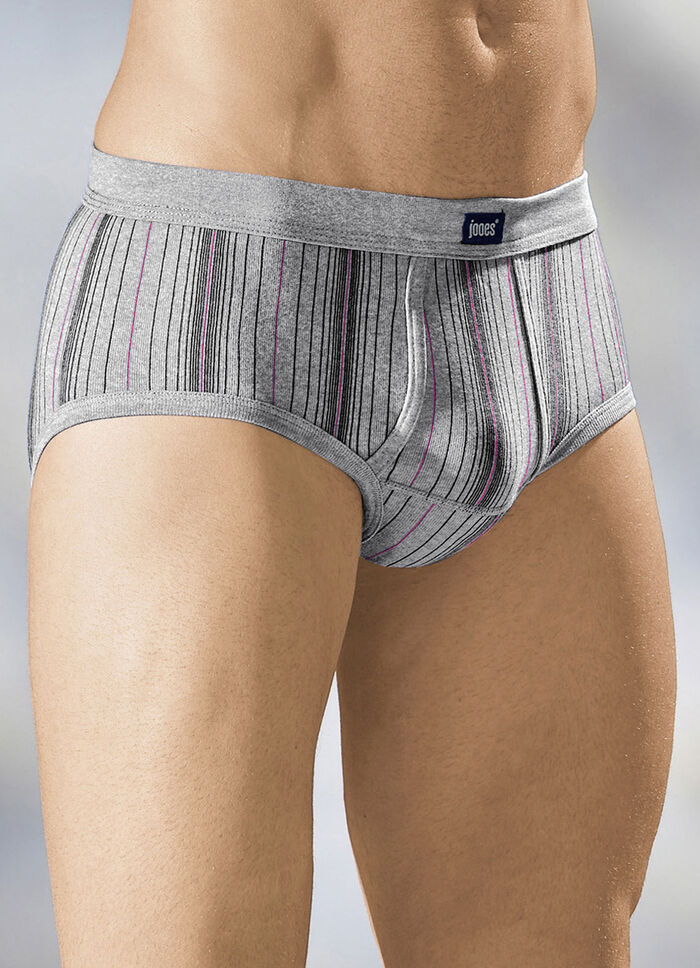 F&uuml;nferpack Slips aus Feinripp mit Eingriff 