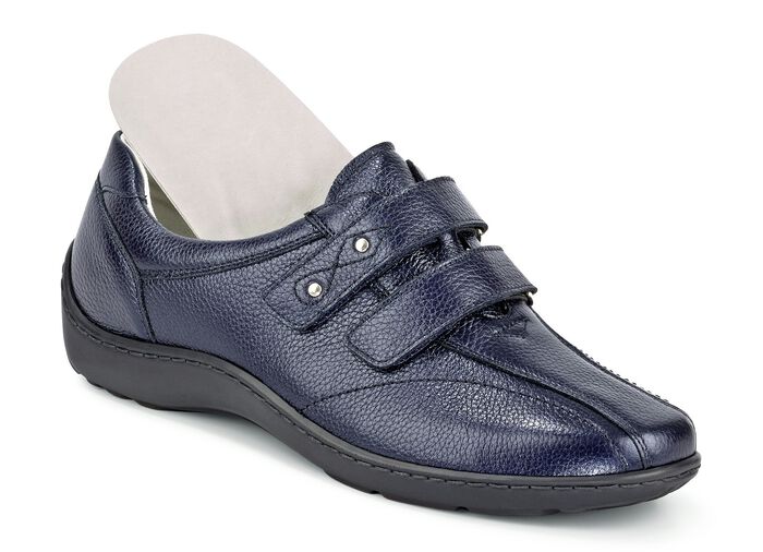 Waldl&auml;ufer, bequeme Damen-Slipper, Weite H, mit herausnehmbarem Fu&szlig;bett 