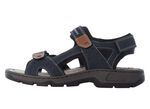 Rieker, klassische Herren-Trekkingsandalen, aus Leder 