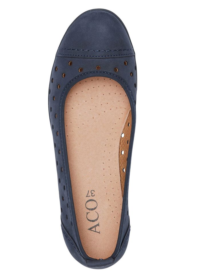 ELENA EDEN, sommerliche Damen-Ballerinas, Weite G, mit herausnehmbarem Fu&szlig;bett 