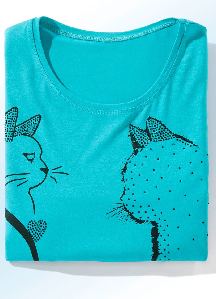 Shirt mit Kontrast-Druck in 2 Farben 