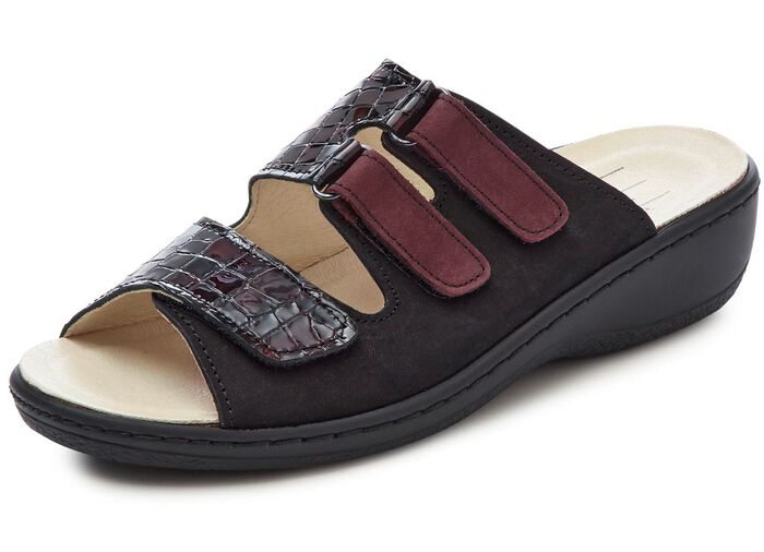 ELENA EDEN, bequeme Damen-Pantoletten, Weite H, mt herausnehmbarem Fu&szlig;bett 