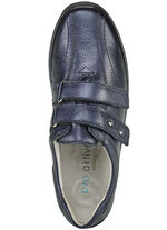 Waldl&auml;ufer, bequeme Damen-Slipper, Weite H, mit herausnehmbarem Fu&szlig;bett DUNKELBLAU