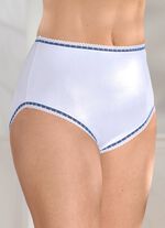 Siebenerpack Slips mit Kontrastabschl&uuml;ssen 