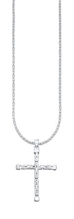 Markanter Kreuz-Anh&auml;nger mit K&ouml;nigskette 