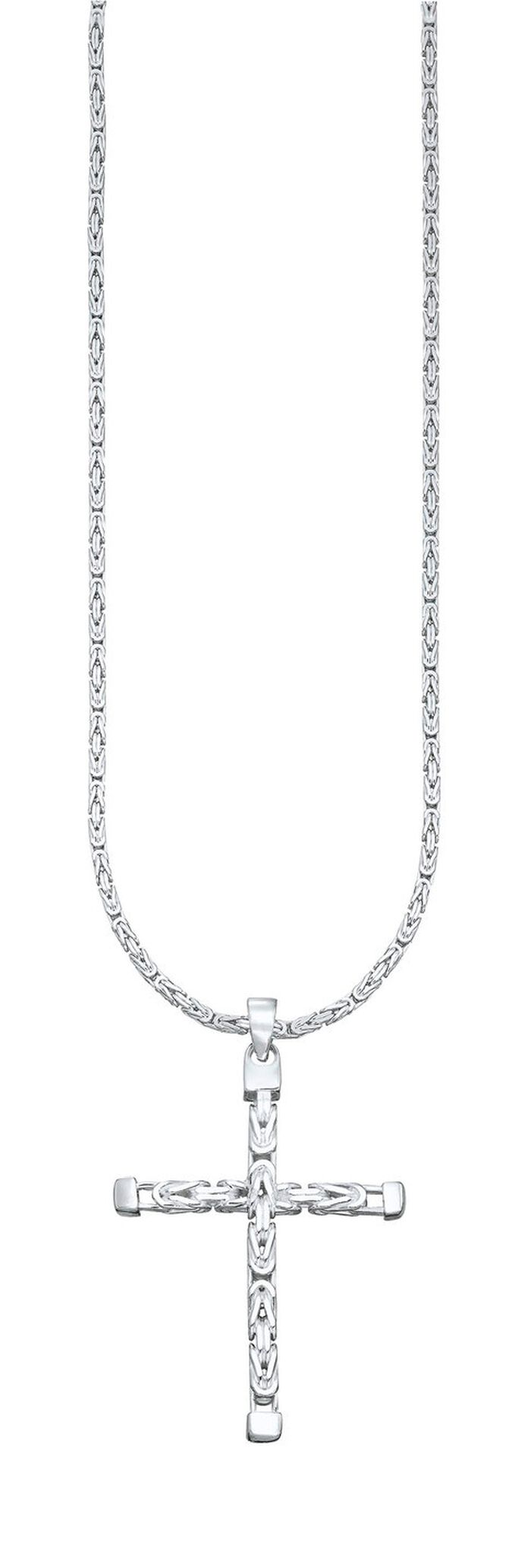 Markanter Kreuz-Anh&auml;nger mit K&ouml;nigskette 