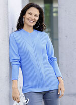 Pullover mit Schurwolle HELLBLAU