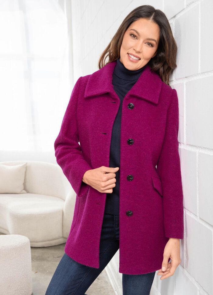 Jacke aus gekochter Wolle 