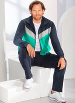 Freizeitanzug mit Seitentaschen MARINE-GR&Uuml;N