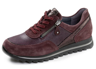 Waldläufer, bequeme Damen-Sneaker, Weite H, mit herausnehmbarem Fußbett 