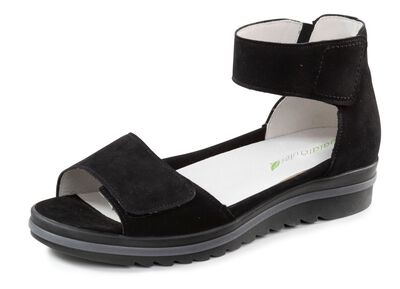 Waldl&auml;ufer Sandale mit herausnehmbarem Lederfu&szlig;bett 