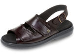 Bequeme Herren-Sandalen, Weite K, mit herausnehmbarem Fußbett CHIANTI