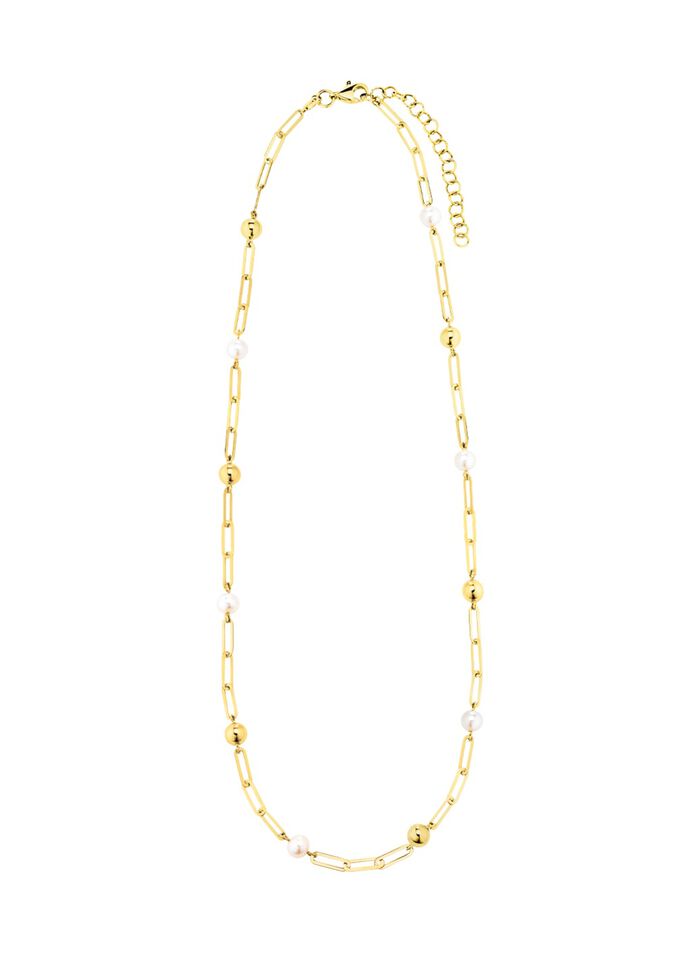 Halskette aus Gold mit S&uuml;&szlig;wasser-Zuchtperlen 