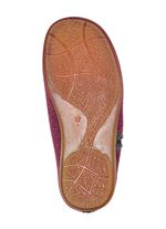 Laurina Hausschuh mit kontrastfarbener Applikation BORDEAUX