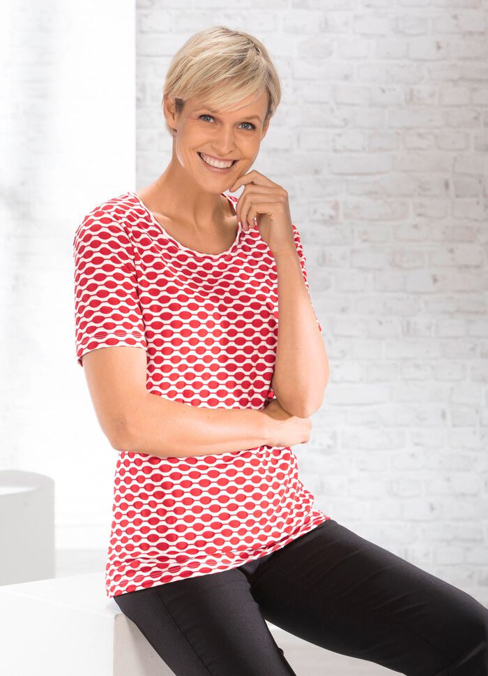 Shirt mit interessanter zweifarbiger Struktur in 2 Farben 