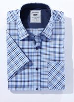 Kariertes "Milano Italy"-Hemd in 4 Farben 