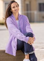 Strickjacke in Grobstrick 